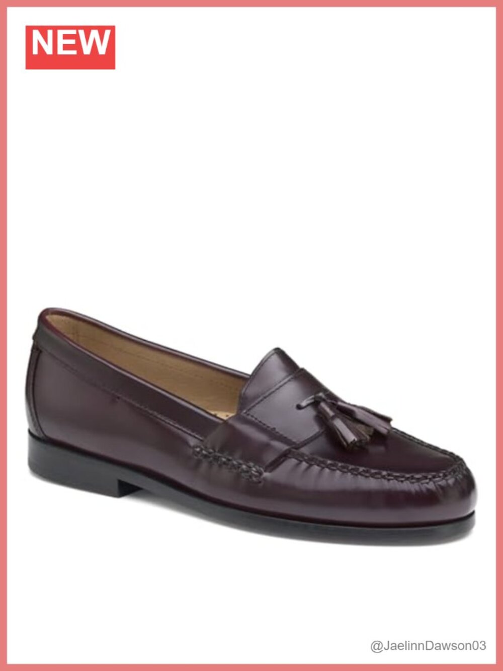 Full Grain Leather Tassel Loafer Dress Casual Slip-On